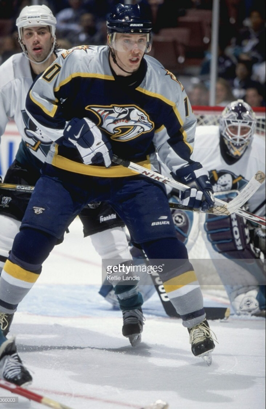 NHL Nashville Predators 1998-99 uniform and jersey original art – Heritage  Sports Art