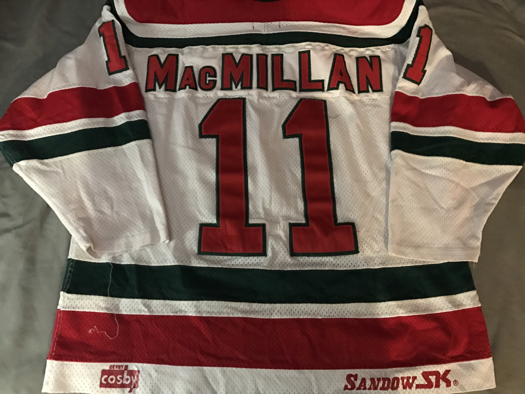 1982-83 Bob MacMillan New Jersey Devils Game Worn Jersey - 1st Year  Franchise