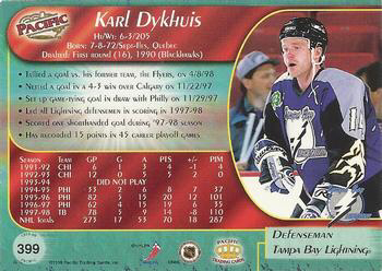 1997-98 Karl Dykhuis Tampa Bay Lightning Game Worn Jersey - Cullen